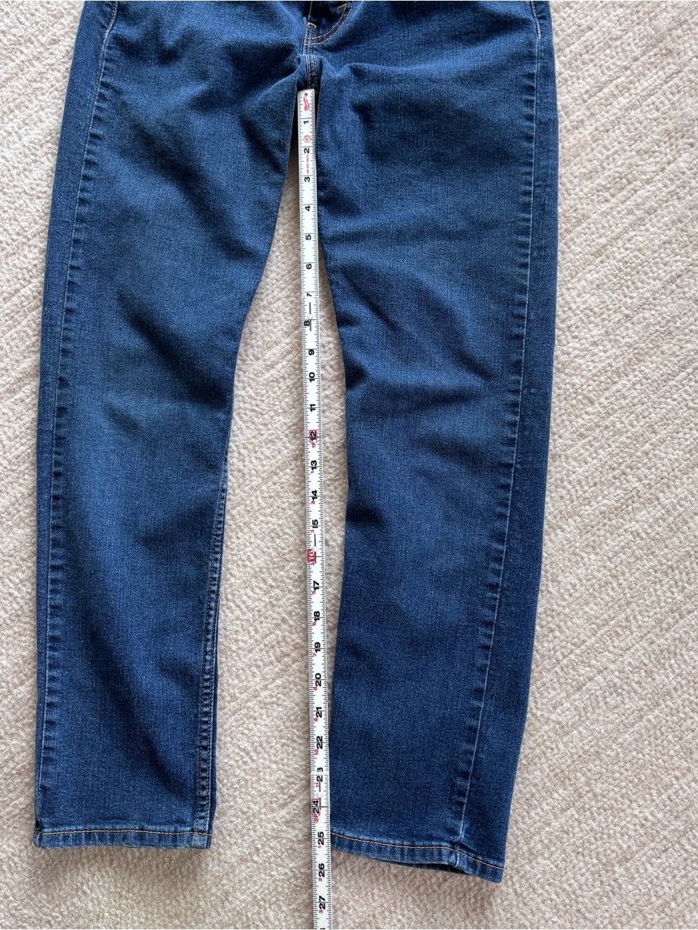 Levi's 502 Women's Dark Blue Skinny Jeans with Signature Patch - Picture 7 of 10